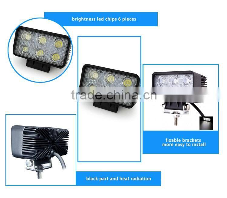 high quality 18w led work light for car and truck