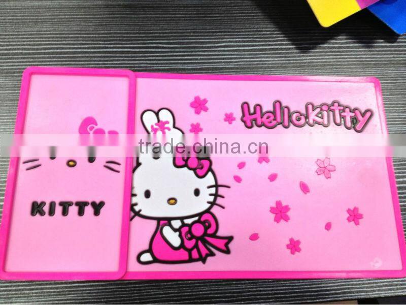 2014 whole sale Hot sale hello kitty Car Non-slip Mat,and PVC mateirial