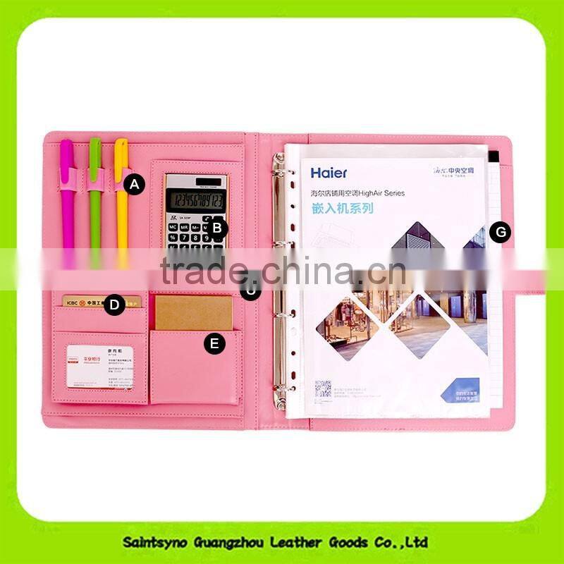 Leather document folded, A3/A4 paper document holder 16047