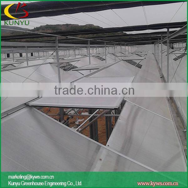 Sawtooth type polycarbonate greenhouse fiberglass greenhouse