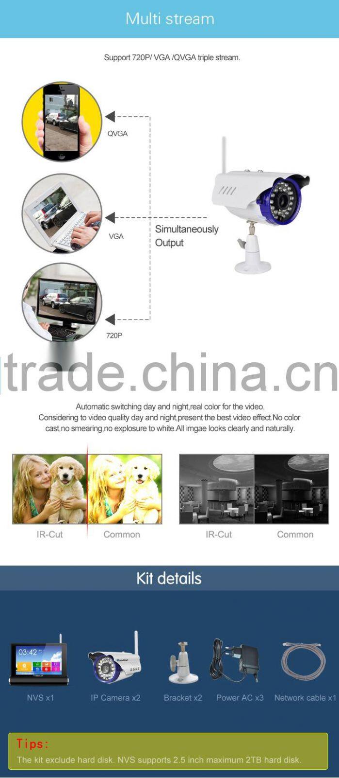 VStarcam waterproof small onvif hd 5 megapixel outdoor ip camera