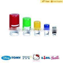 round colorful small office rubber date stamp machine