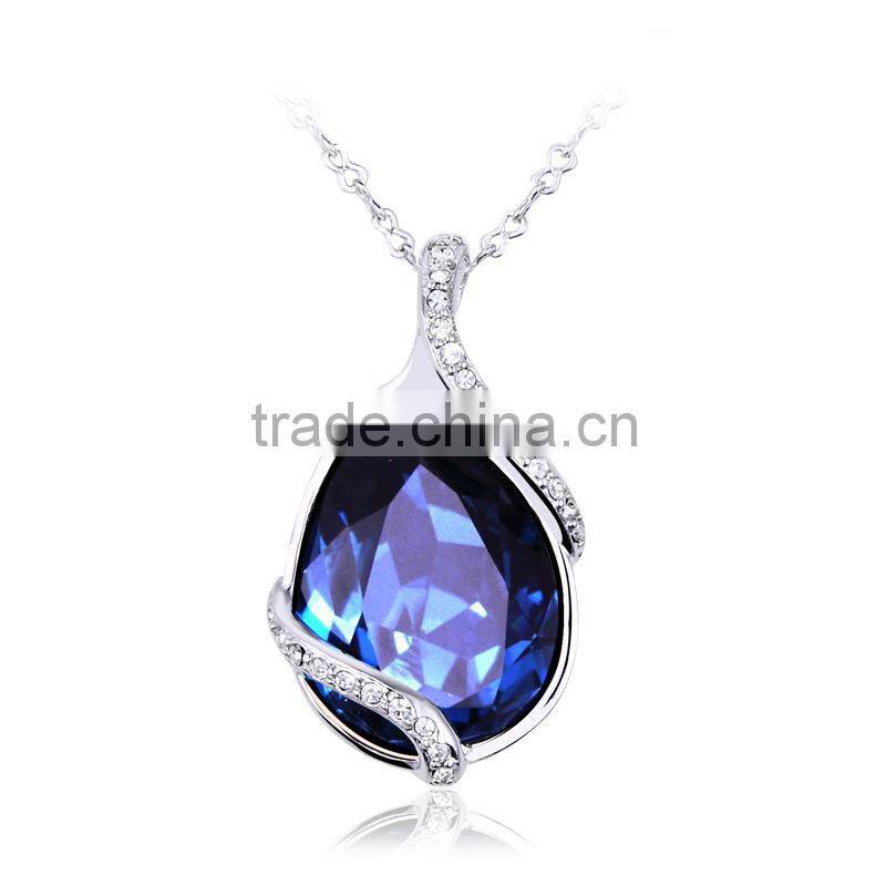 OUXI 2015 Hot sale drop shape jewelry necklaces OUXI 10277
