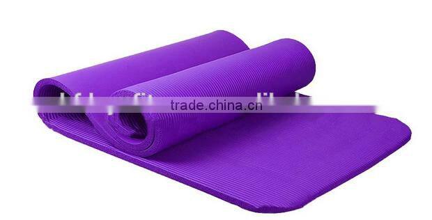 High Density NBR Exercise Yoga Mat with Carry Strap for Gymnastic Fitness