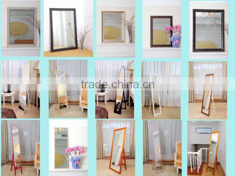 home decoration classical empaistic standing long dressing mirror