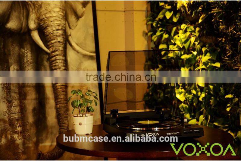 VOXOA T30 Full-Auto belt-drive turntable player, modern phonograph, USB record player