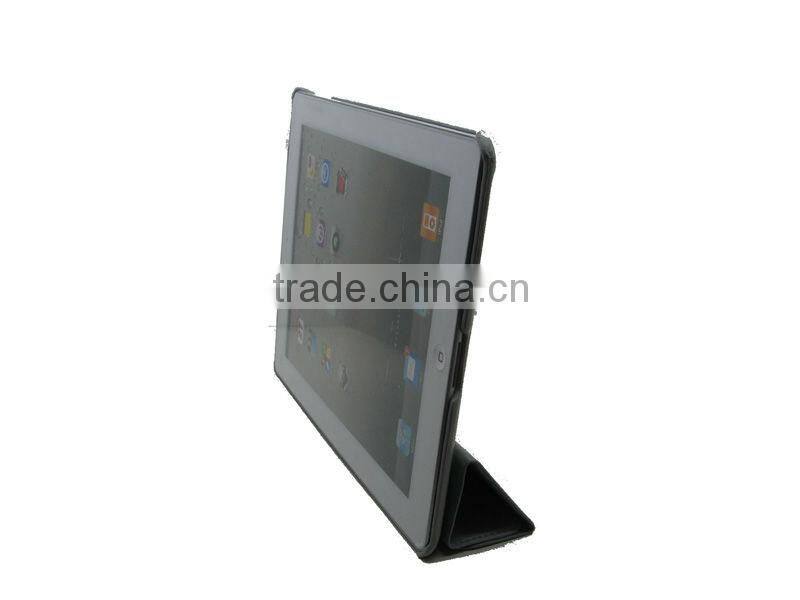 For ipad4 case smart,companion smart cover crystal Gray pc hard case