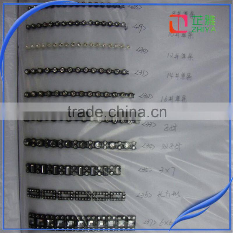 ab crystal rhinestone applique peacock prom dress fringes for clothes wedding decoration