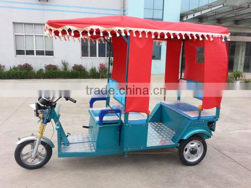 Electric tricycle e rickshaw for Indian market