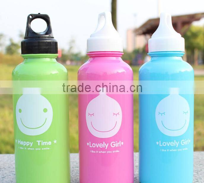 kid girl use 500ml cute cartoon portable bpa free healthy plastic water bottle