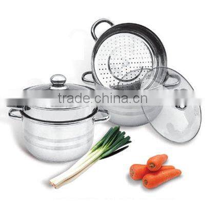 two layers stainless steel steamer