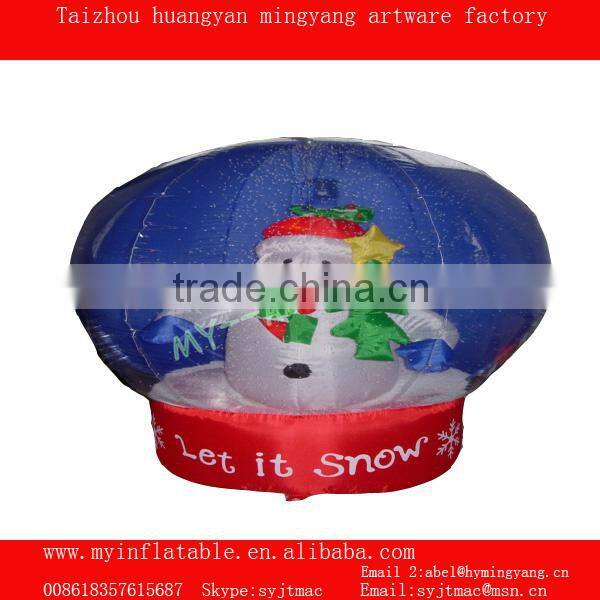 Taizhou mingyang PVC -globe 1 christmas inflatable snow globe