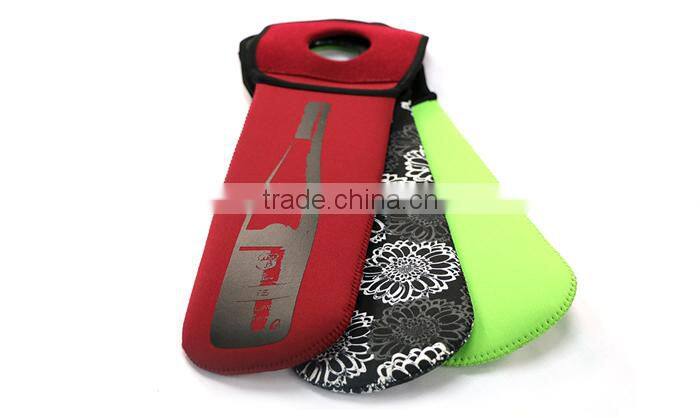 new fashion custom logo printed neoprene bottle cooler