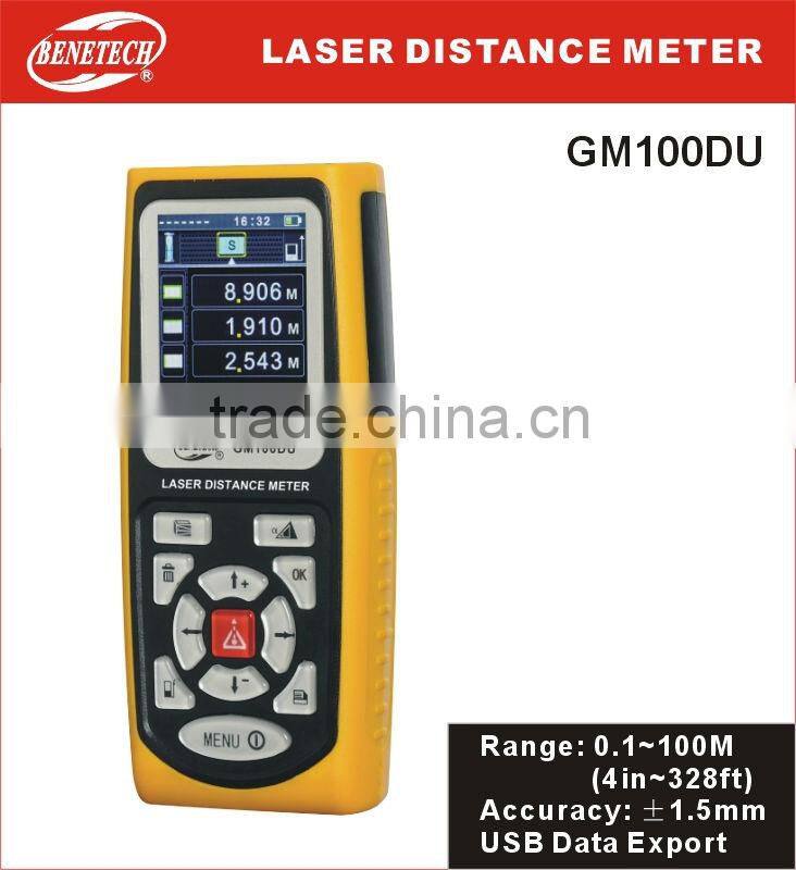 Laser Distance Meter GM100DU Rangefinder range finder distance tester