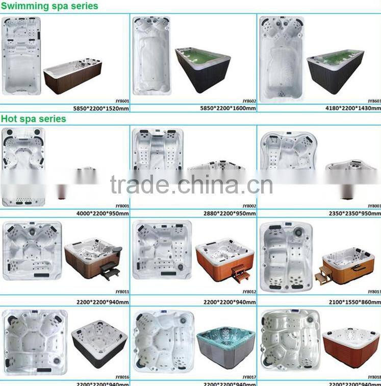 acrylic material and massage function sex massage outdoor spa