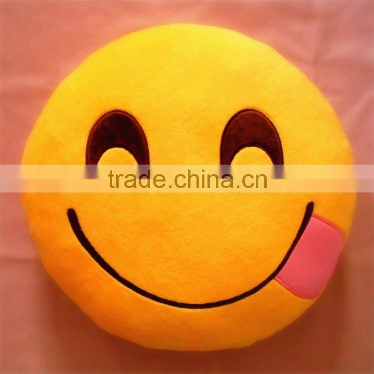 BLOWING A KISS EMOJI PILLOW