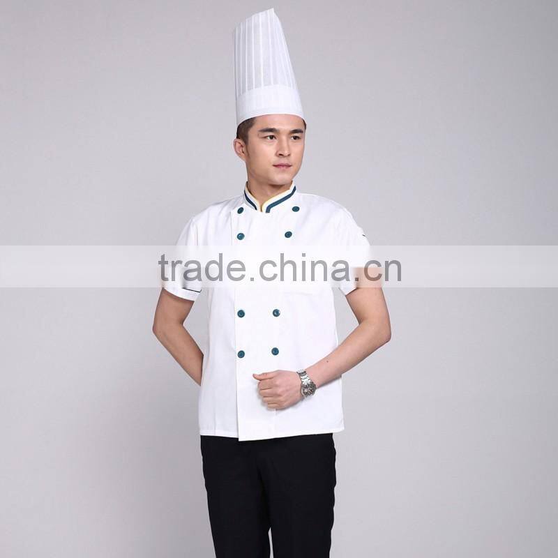 customized with good quality cotton/polyester chef workwear