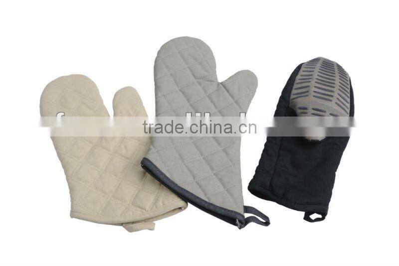 100% Cotton Non-Woven Fabrics High Heat Resistant Oven Gloves