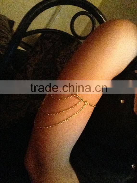 Fashion macrame gold new arm chain
