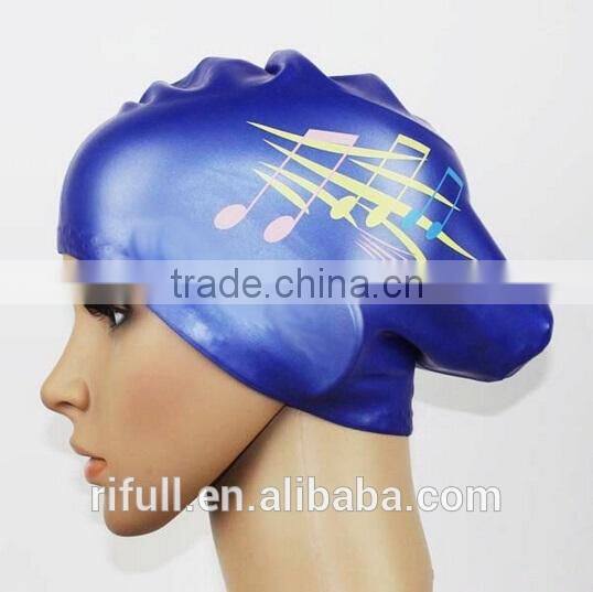 China factory wholesale silicone swim caps for long hair