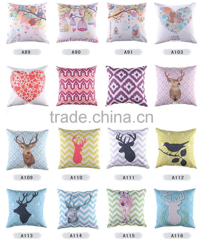 customized photo printing logo cushion pillow cover 3D digital animal logo cushion cover