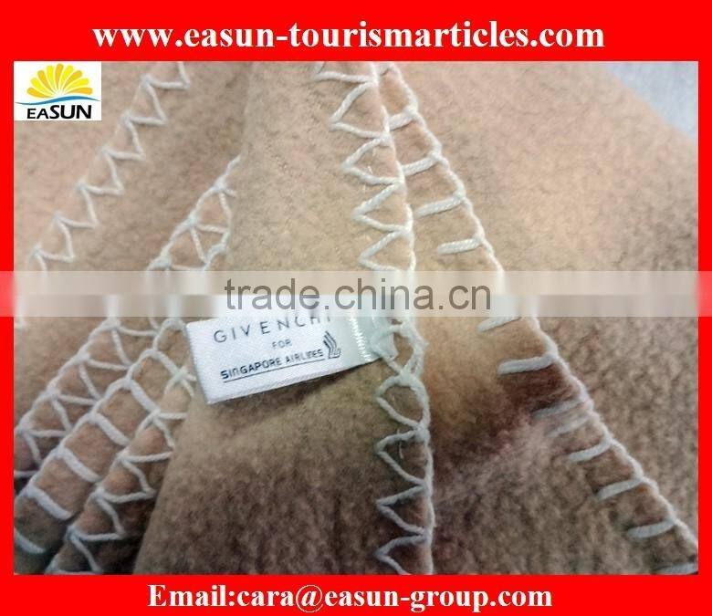 heavy and thick disposable polar fleece airline blanket