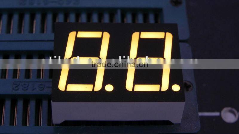 0.56" 7 segment led display 2 digit yellow color