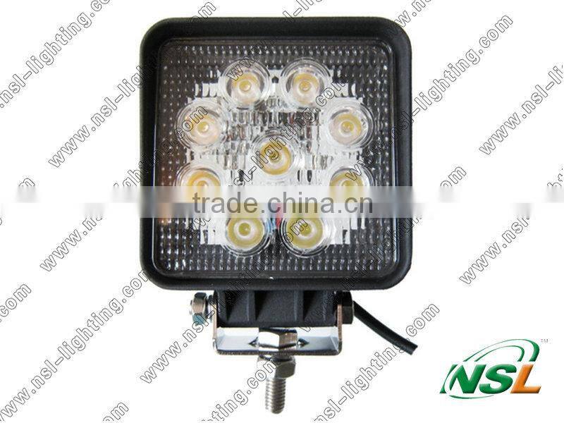 HOT Sale 27W 12V 24V FLOOD Driving LED Work Light Offroad 4x4 Camping 4WD SUV Car Boat