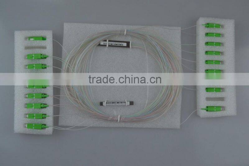 Single Mode 1x2 1x4 1x8 Bare Fiber Optic Coupler