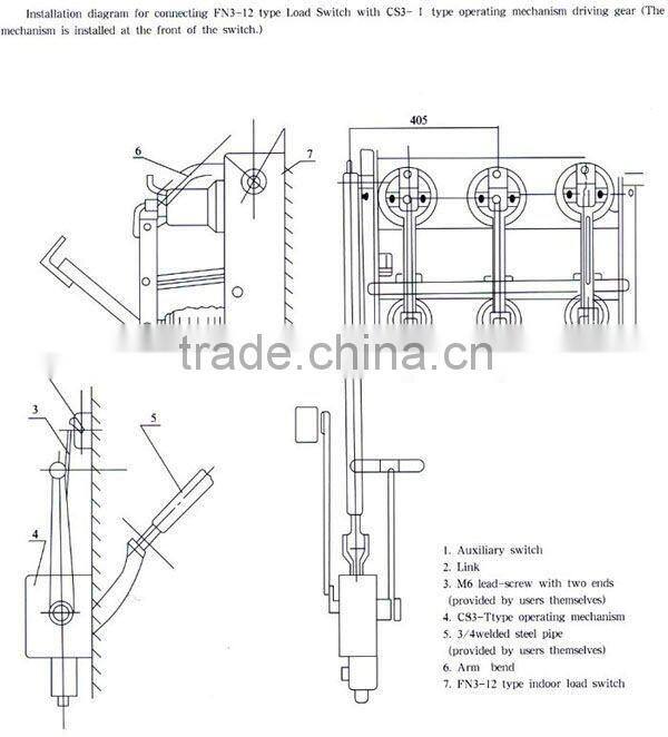 FN3-12 Series Indoor High Vacuum Load Break Switch 12KV