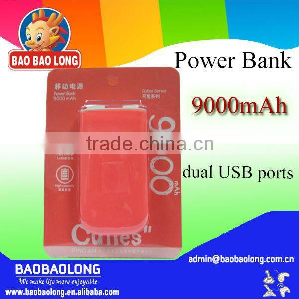 2014 60000 hours lifespan cute portable charger for iphone