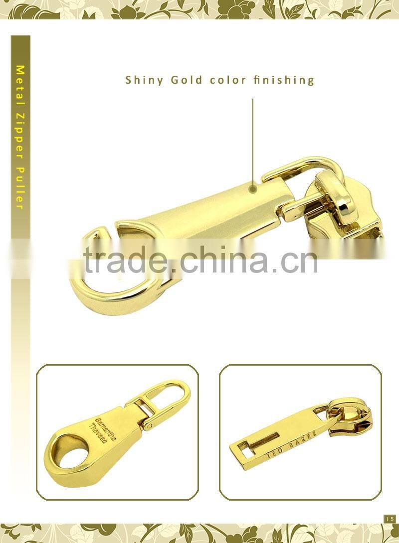 Gunmetal 40mm Strong Metal Bag Slider Zip Pullers