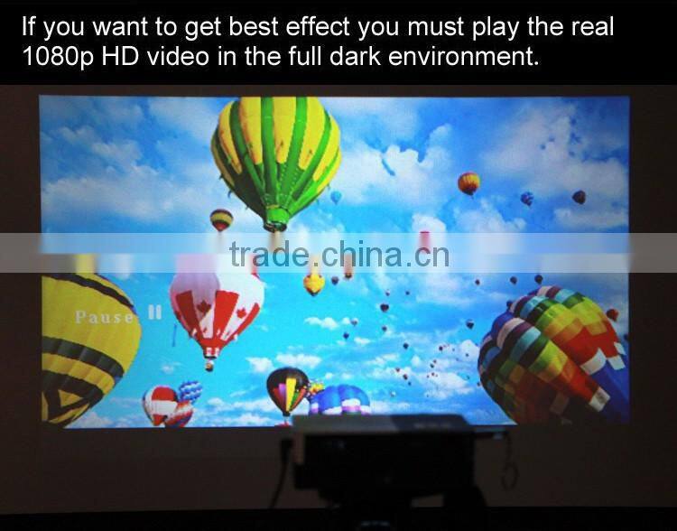 Portable power bank support 1080p led projector moble phone hdmi usb vga sd slot hd cinema mini projector