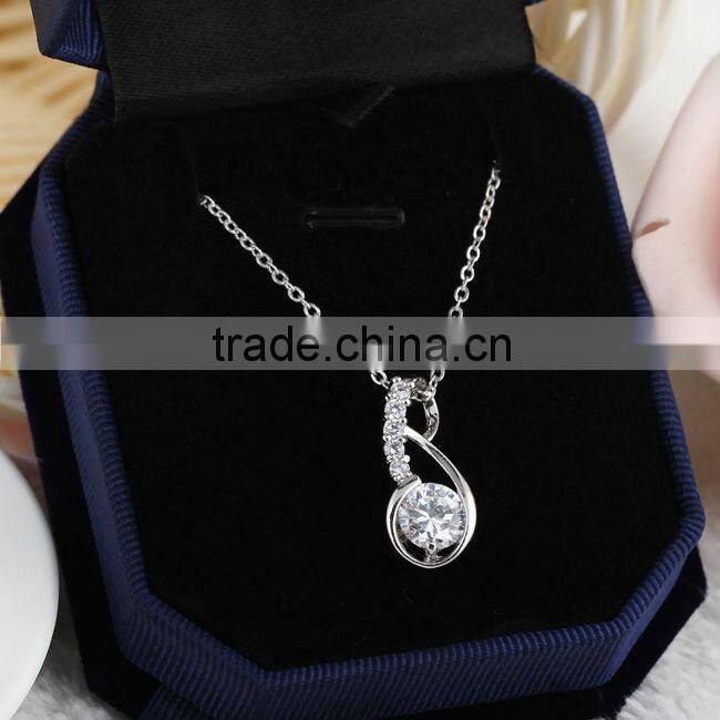 fashion 18k white gold pendant necklace 2014 (AM-D0385)