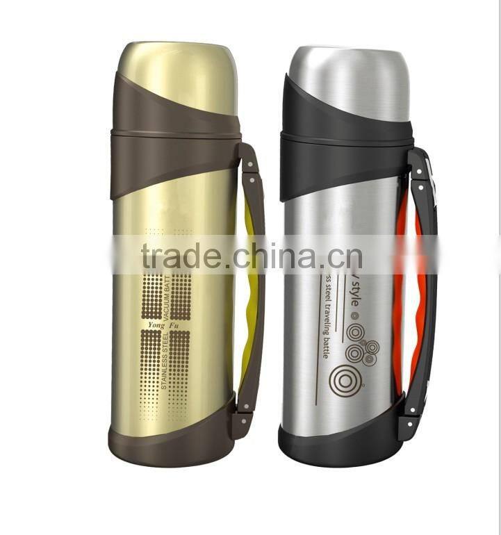 1.2L stainless steel vacuum flask with easy handle
