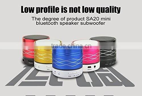 MINI Bluetooth LoudSpeaker,LED Light Metal Steel Wireless Speaker Music Amplifier