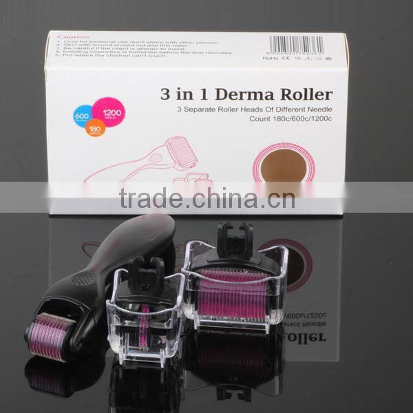 540 Needles 1.0mm Micro Derma Titanium Alloy MicroNeedle Skin Roller Dermatology Therapy System