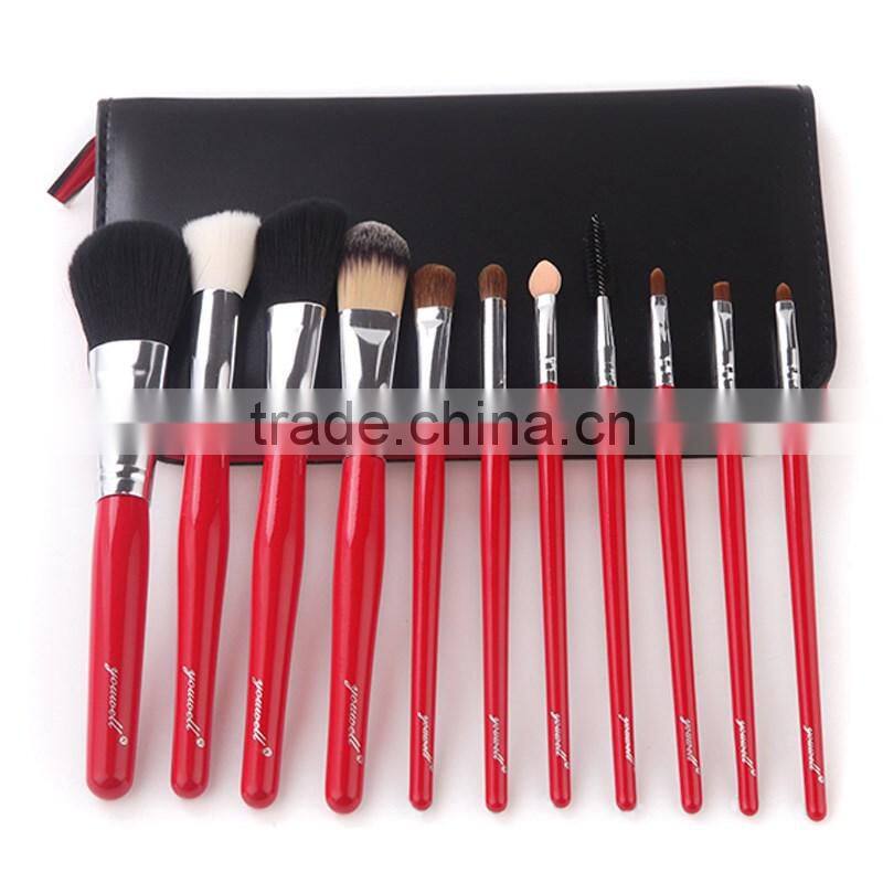 New arrival make up brush set 11pcs set hot sale good makeup brush set