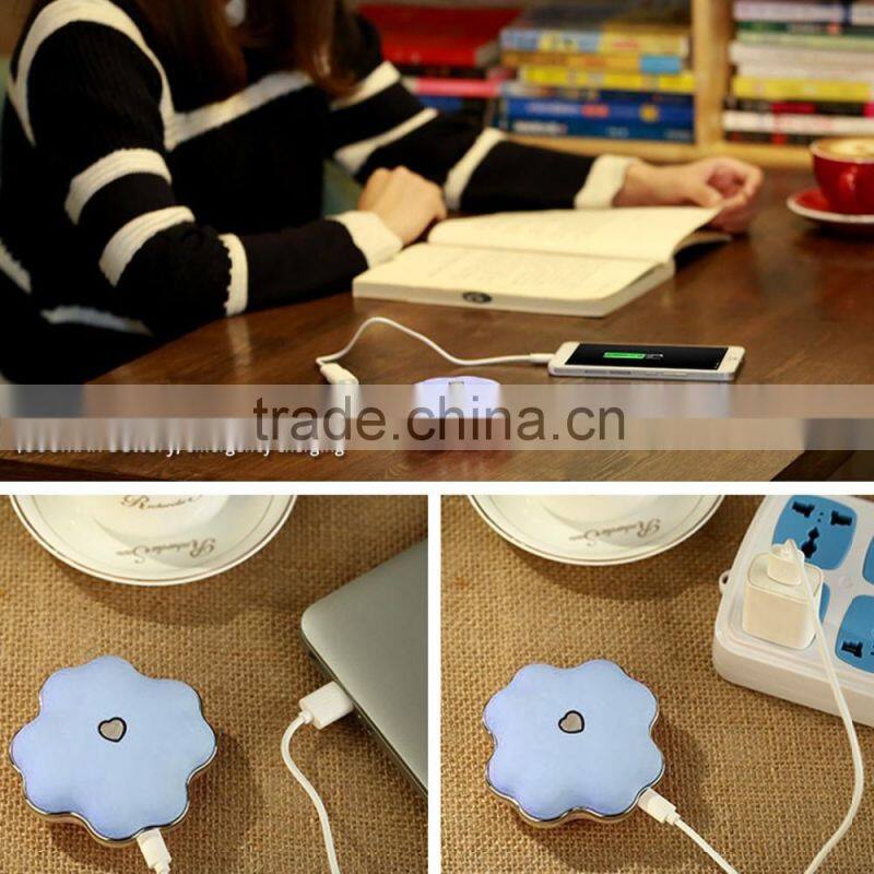 hand warmer portable charger high power smart battery charger power bank for gift