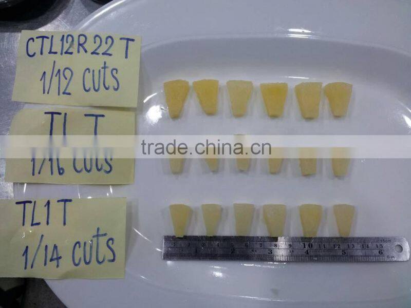 wholesale 3 kgs pineapple tidbits in tin in light syrup for fruit cocktail industry