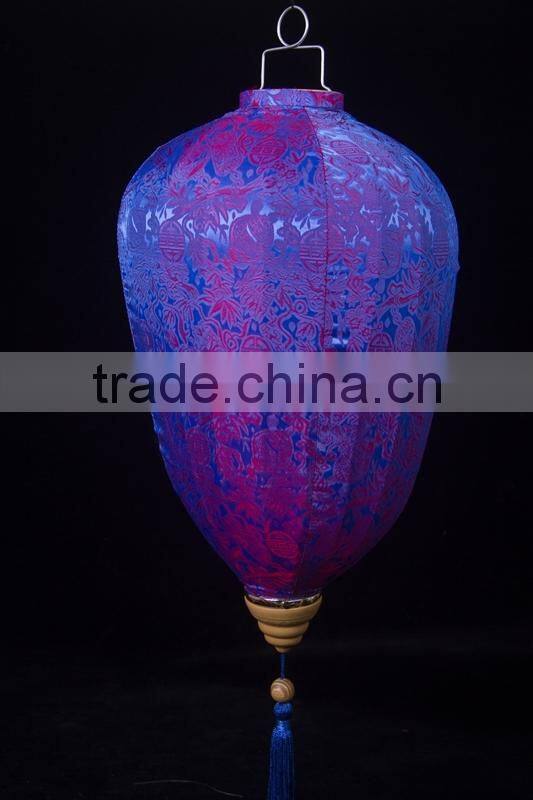 2015 latest design high quality hanging jacquard lantern wholesale