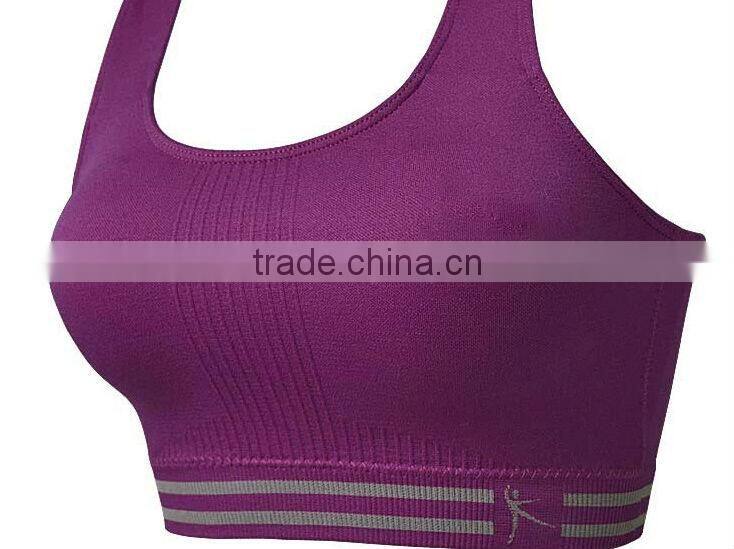 New Hot Sexy Girls Seamless Sports Bra Yoga Fitness Padded Stretch Seamless Gym Tank Top Bra