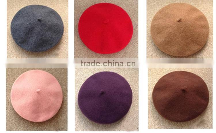 New Womens Winter Fashion Warm Soft Wool French Berets Tam Beanie Slouch Hat