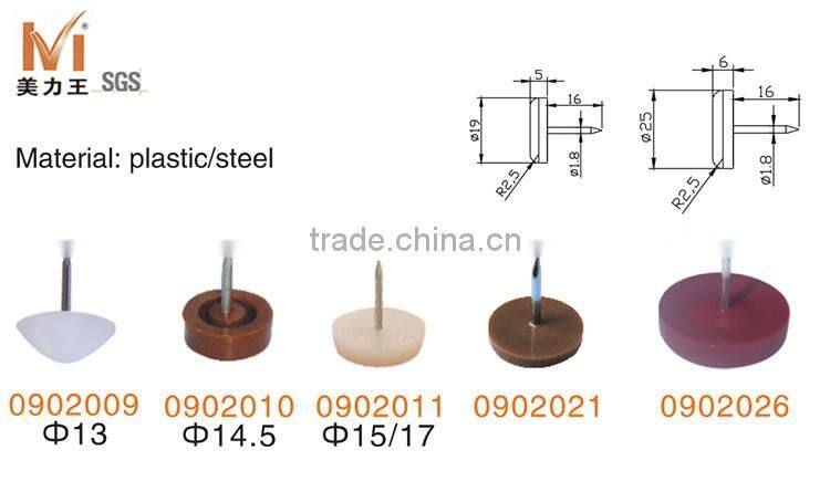 Furniture Chair Bottom Protect Plastic Base Nail On Feet Glides