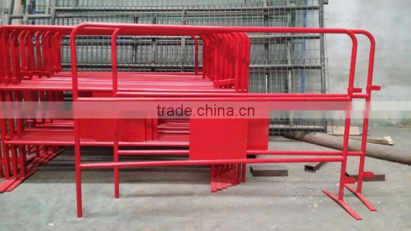 france welded pipe temporary fence queue control barrier crowd control barrier