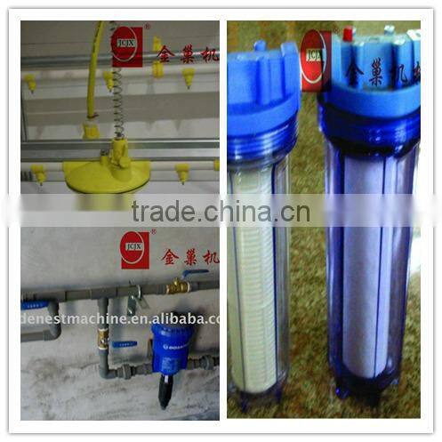 nipple drinker system with drip cup