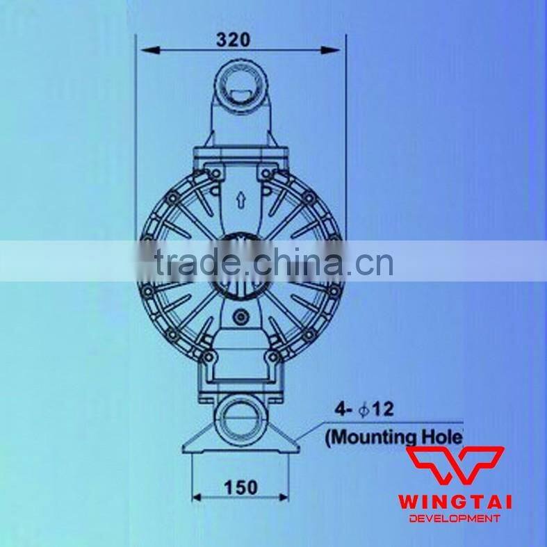 2'' Air double diaphragm high capacity Pneumatic Double Diaphram Pump for Ink,Glue,Paint 50#