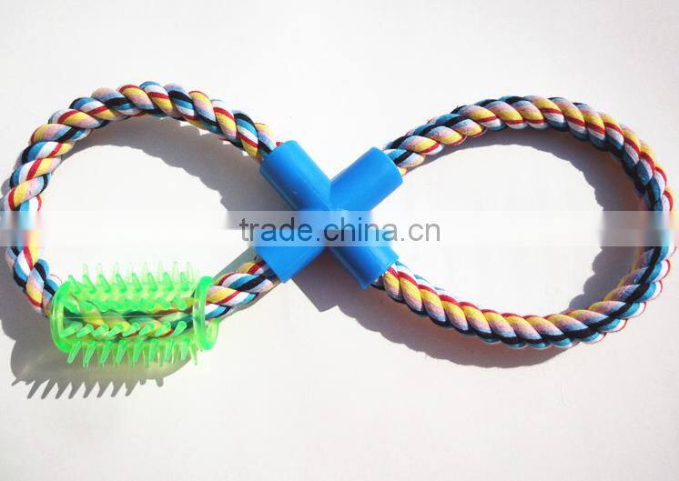 wholesales colorful cotton rope pet toys