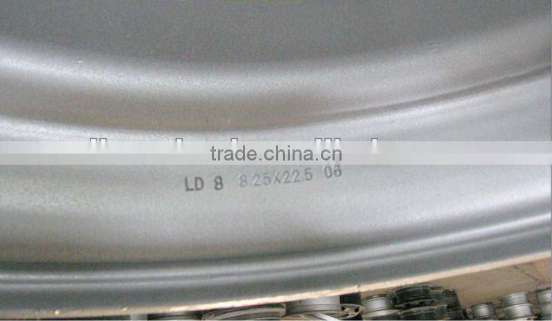 22.5X8.25 tubeless steel truck rims