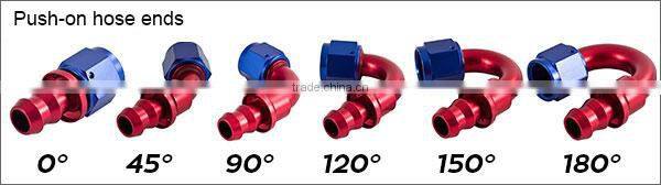 AN-8 Adapter Oil Fuel Line Joint Connector 45 degree Swivel Hose End